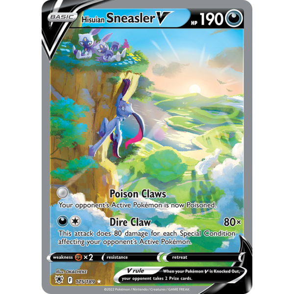 Pokemon Hisuian Sneasler V (Alternate Full Art) (175) Lightly Played Holofoil