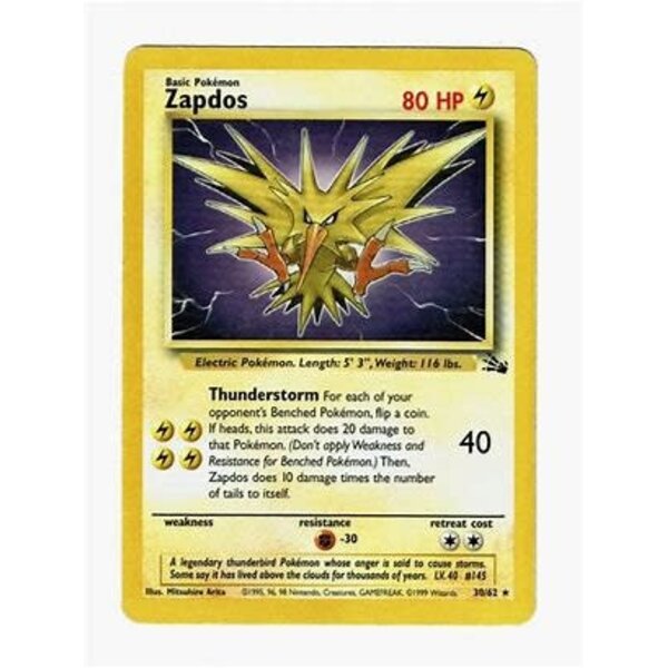 Pokemon Zapdos (030) UNL Lightly Played