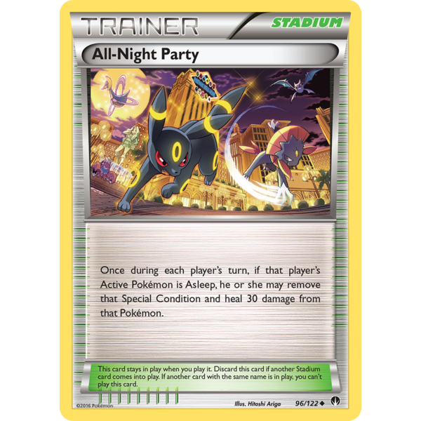 Pokemon All-Night Party (096) Moderately Played