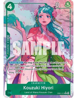 Bandai Kouzuki Hiyori (Alternate Art) (EB01-013) Lightly Played Foil
