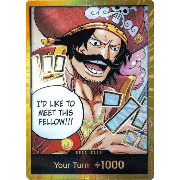 Bandai DON!! Card (Gol.D.Roger) (Gold) Near Mint Foil