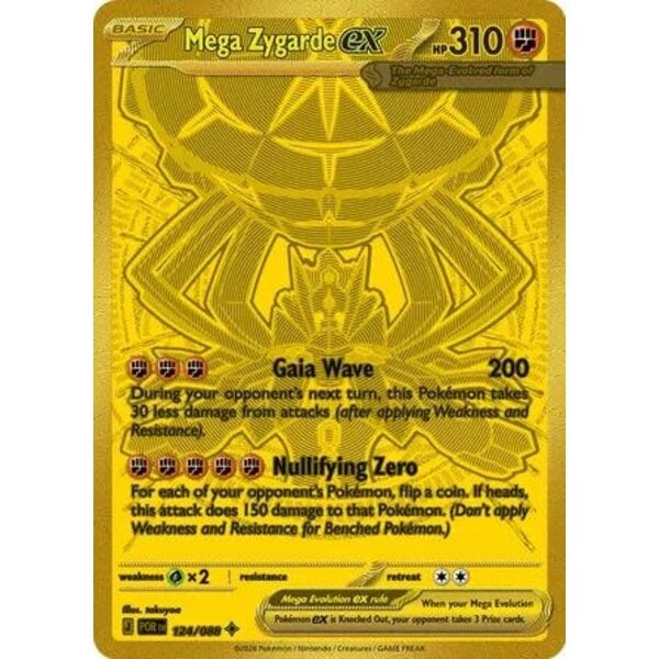 Pokemon Mega Zygarde ex (124) Lightly Played Holofoil