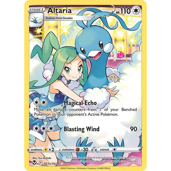 Pokemon Altaria (TG11) Lightly Played Holofoil