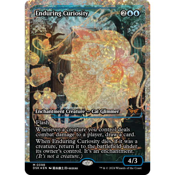 Magic: The Gathering Enduring Curiosity (Showcase) (Fracture Foil) (392) Near Mint