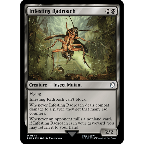 Magic: The Gathering Infesting Radroach (Surge Foil) (574) Near Mint