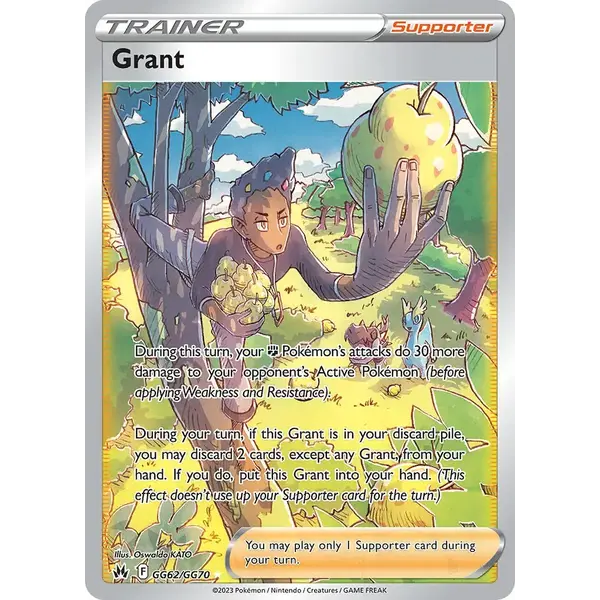 Pokemon Grant (GG62) Lightly Played Holofoil