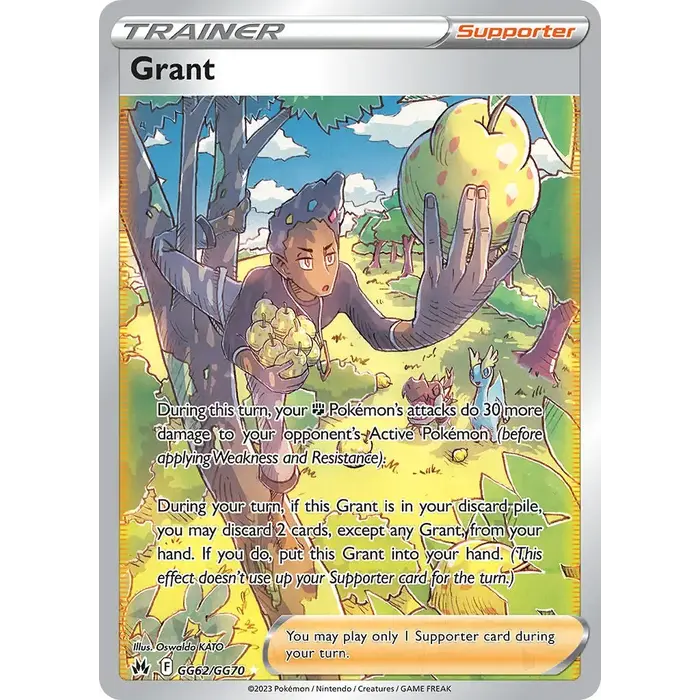 Pokemon Grant (GG62) Lightly Played Holofoil