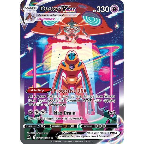 Pokemon Deoxys VMAX (GG45) Near Mint Holofoil