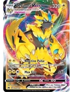 Pokemon Zeraora VMAX (054) Lightly Played Holofoil