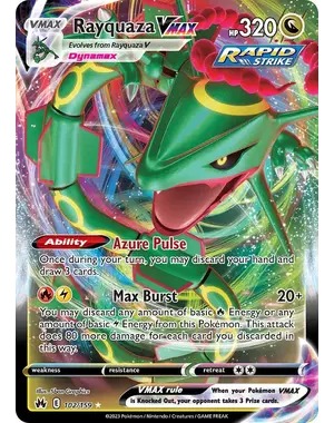 Pokemon Rayquaza VMAX (102) Lightly Played Holofoil