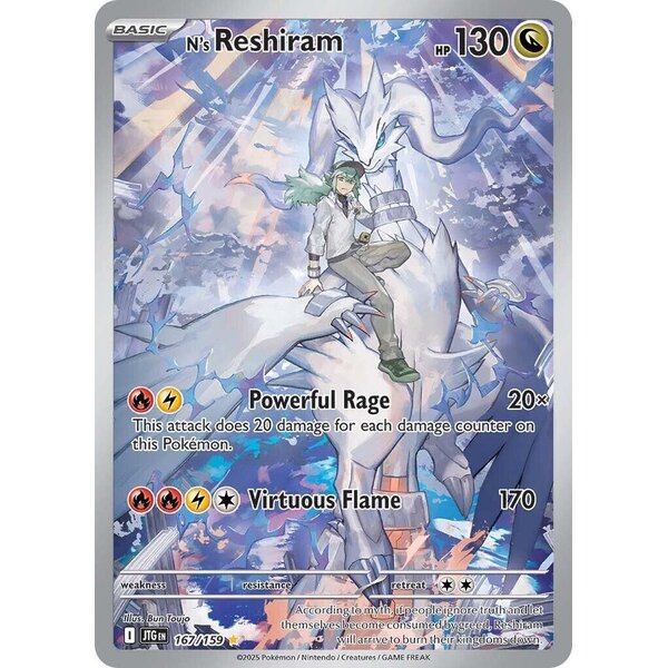 Pokemon N's Reshiram (167) Near Mint Holofoil