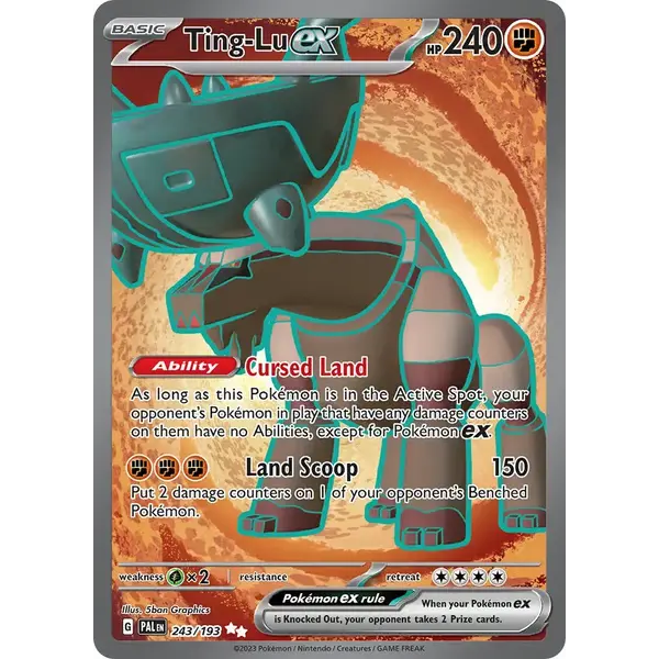 Pokemon Ting-Lu ex (243) Lightly Played Holofoil