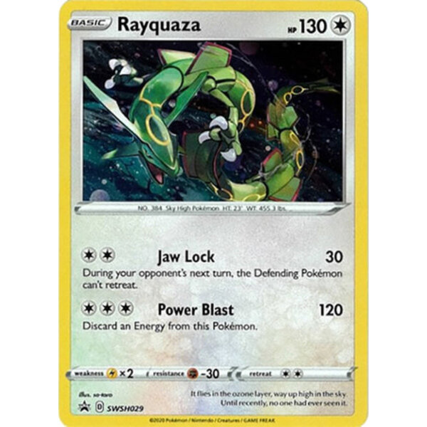 Pokemon Rayquaza (SWSH029) Lightly Played Holofoil