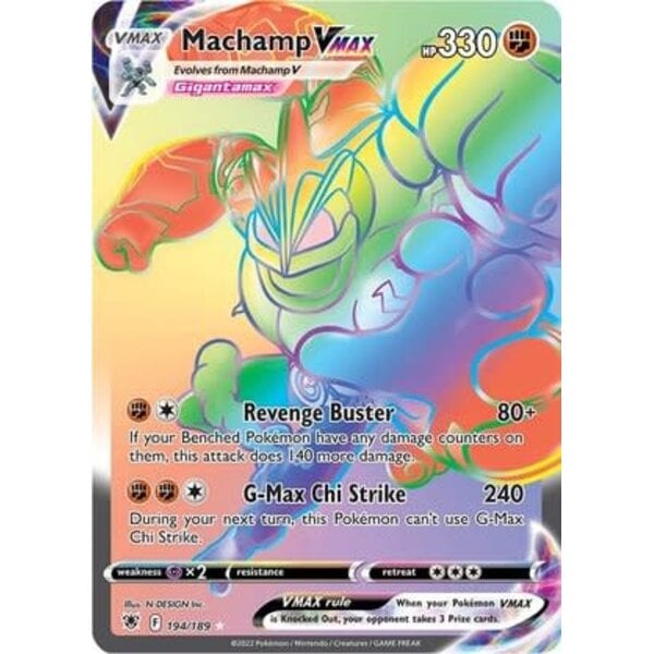 Pokemon Machamp VMAX (Secret) (194) Near Mint Holofoil