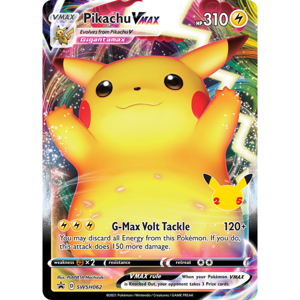 Pokemon Pikachu VMAX (SWSH062) Near Mint Holofoil