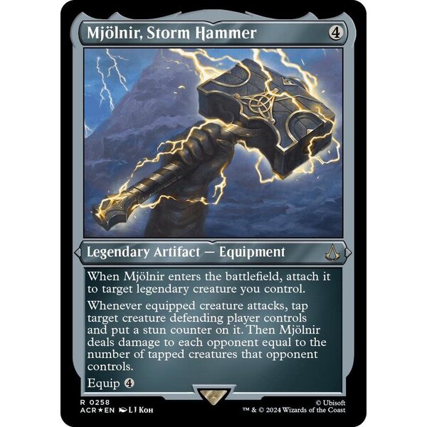 Magic: The Gathering Mjolnir, Storm Hammer (Foil Etched) (258) Near Mint Foil