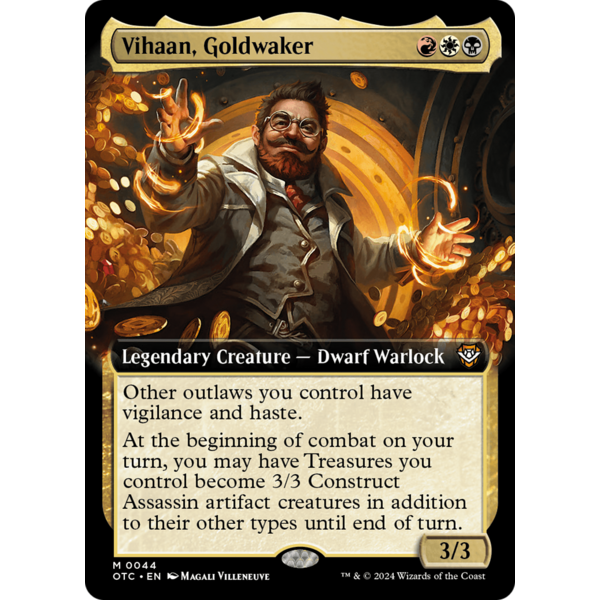 Magic: The Gathering Vihaan, Goldwaker (Extended Art) (044) Lightly Played Foil