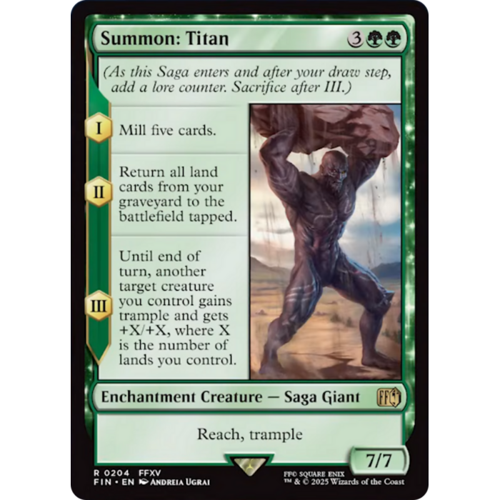Magic: The Gathering Summon: Titan (204) Lightly Played