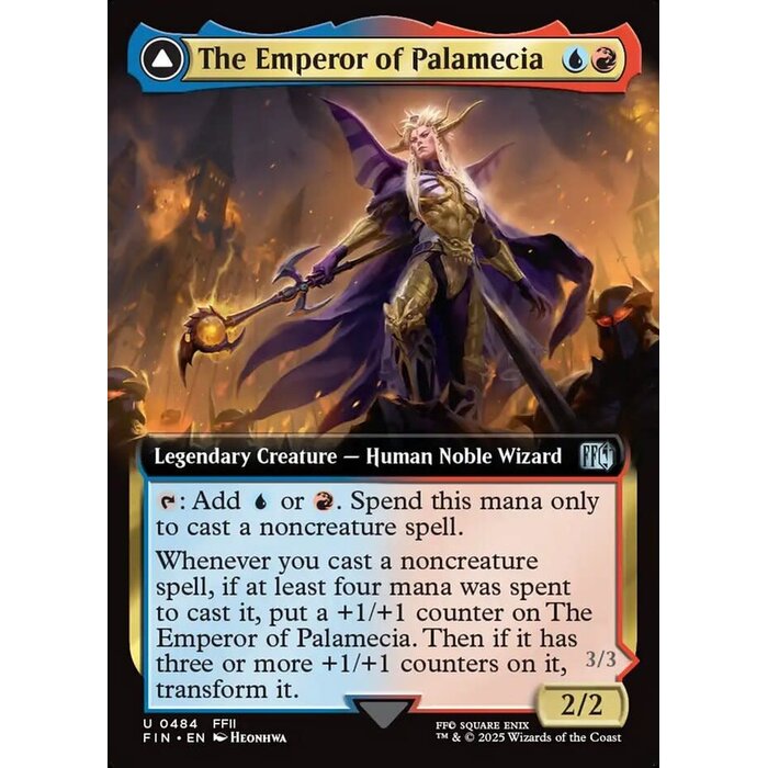 Magic: The Gathering The Emperor of Palamecia (Extended Art) (484) Near Mint Foil