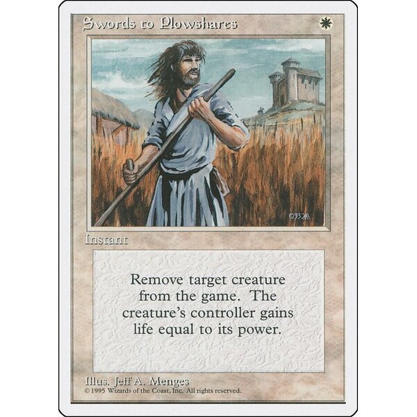 Magic: The Gathering Swords to Plowshares (302) Lightly Played