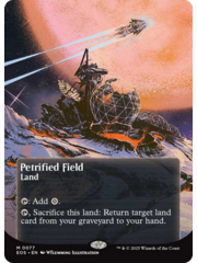 Magic: The Gathering Petrified Field (Borderless) (077) Lightly Played