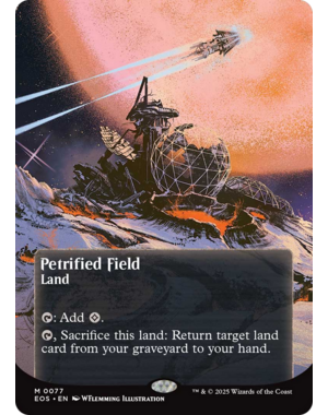 Magic: The Gathering Petrified Field (Borderless) (077) Lightly Played