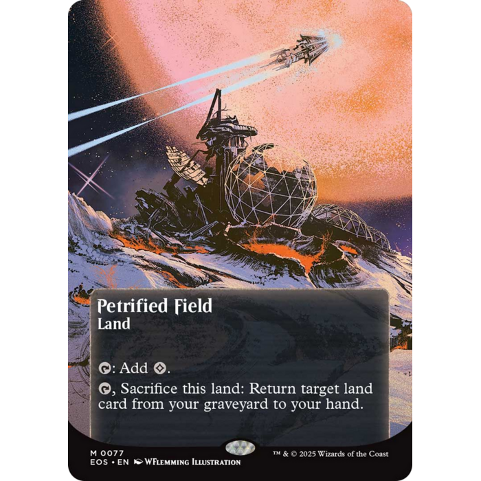 Magic: The Gathering Petrified Field (Borderless) (077) Lightly Played