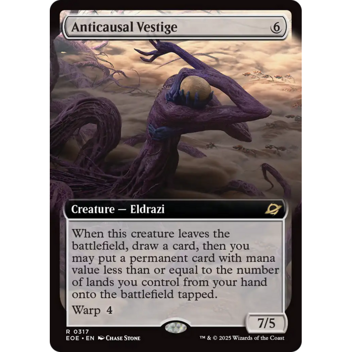 Magic: The Gathering Anticausal Vestige (Extended Art) (317) Lightly Played Foil