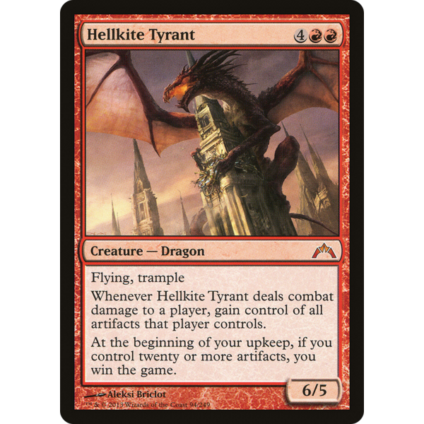 Magic: The Gathering Hellkite Tyrant (94) Lightly Played