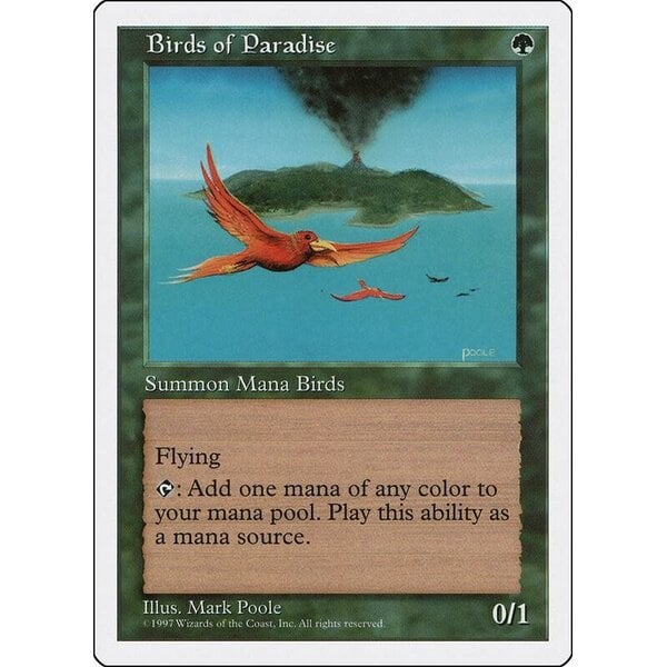 Magic: The Gathering Birds of Paradise (142) Lightly Played