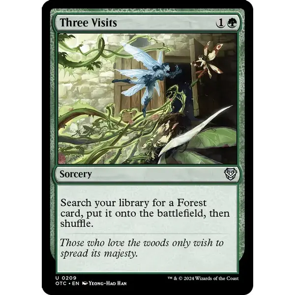 Magic: The Gathering Three Visits (209) Lightly Played
