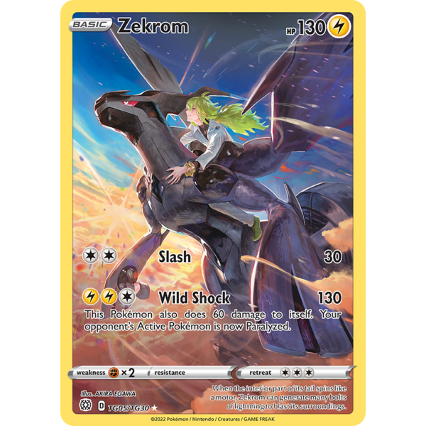 Pokemon Zekrom (TG05) Near Mint Holofoil