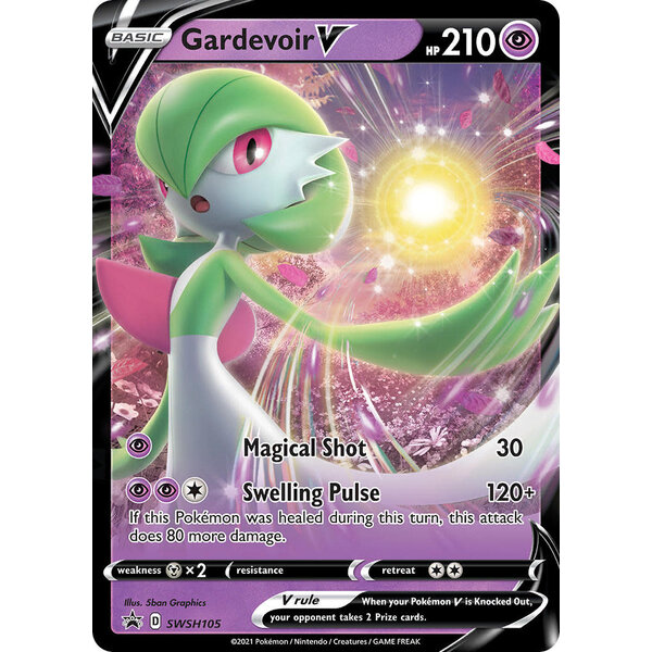 Pokemon Gardevoir V (SWSH105) Lightly Played Holofoil