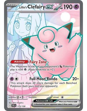 Pokemon Lillie's Clefairy ex (173) Lightly Played Holofoil