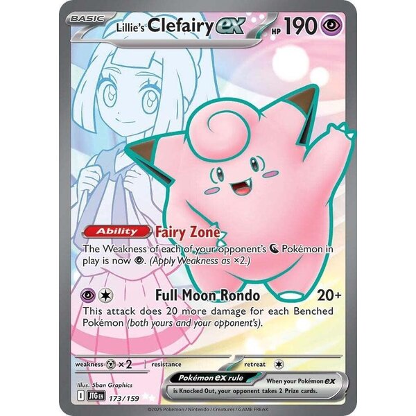 Pokemon Lillie's Clefairy ex (173) Lightly Played Holofoil