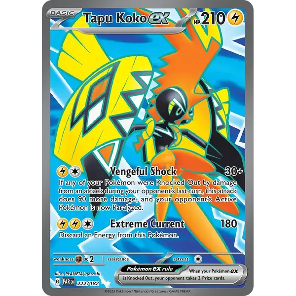 Pokemon Tapu Koko ex (222) Lightly Played Holofoil