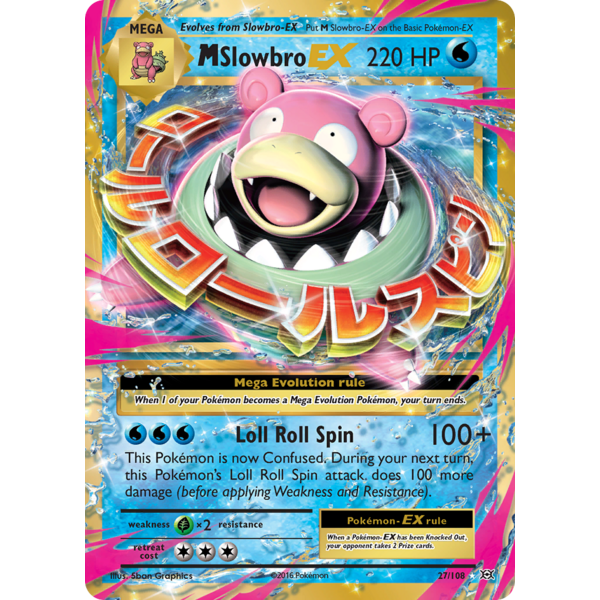 Pokemon M Slowbro EX (027) Moderately Played Holofoil