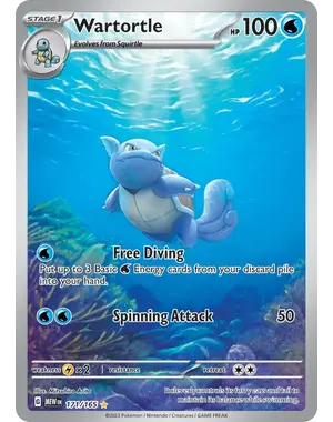 Pokemon Wartortle (171) Lightly Played Holofoil