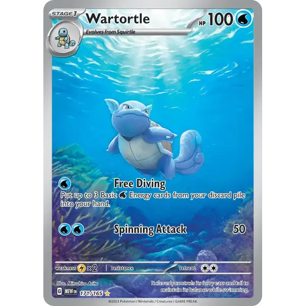 Pokemon Wartortle (171) Lightly Played Holofoil