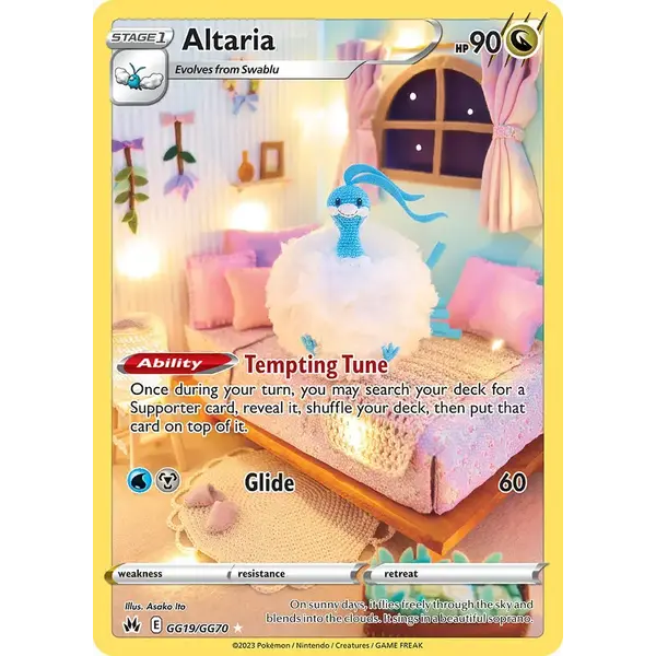 Pokemon Altaria (GG19) Lightly Played Holofoil