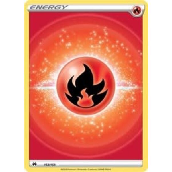 Pokemon Fire Energy (Texture Full Art) (153) Lightly Played Holofoil