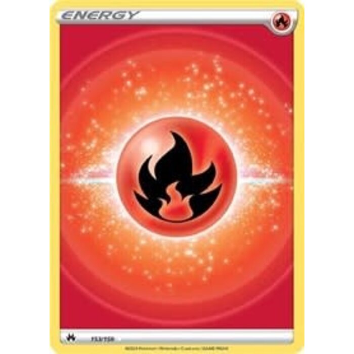 Pokemon Fire Energy (Texture Full Art) (153) Lightly Played Holofoil
