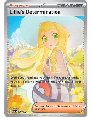 Pokemon Lillie's Determination (184) Near Mint Holofoil