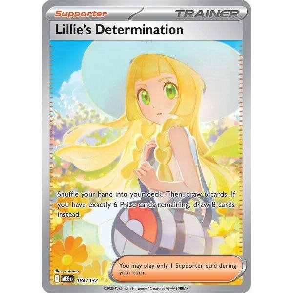 Pokemon Lillie's Determination (184) Near Mint Holofoil