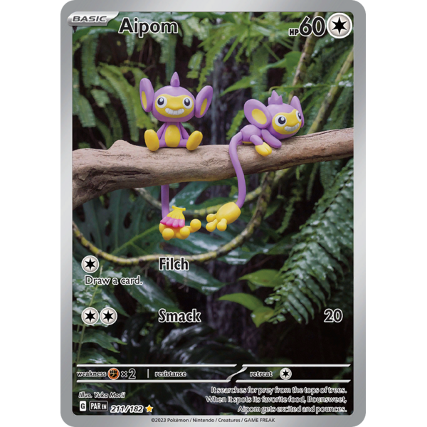 Pokemon Aipom (211) Lightly Played Holofoil
