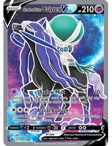 Pokemon Shadow Rider Calyrex V (Full Art) (171) Lightly Played Holofoil