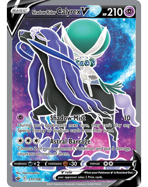 Pokemon Shadow Rider Calyrex V (Full Art) (171) Lightly Played Holofoil