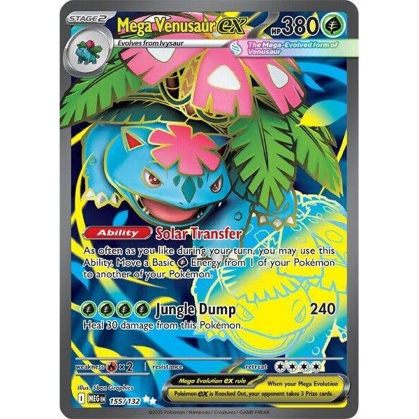 Pokemon Mega Venusaur ex (155) Lightly Played Holofoil