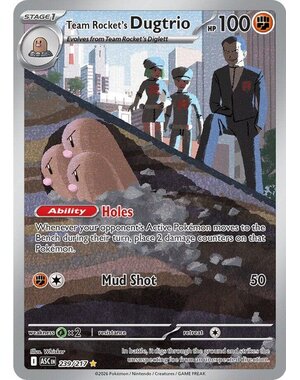 Pokemon Team Rocket's Dugtrio (239) Lightly Played Holofoil