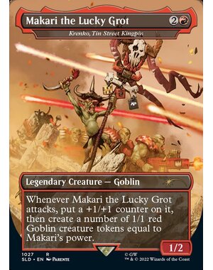 Magic: The Gathering Makari the Lucky Grot - Krenko, Tin Street Kingpin (Borderless) (1027) Near Mint